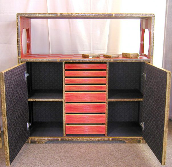 Scarlet Bamboo Cabinet
